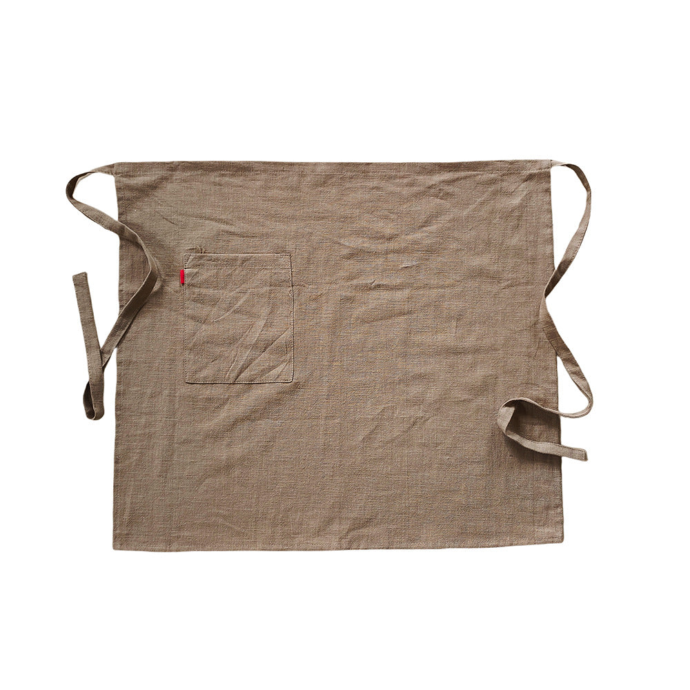 Artistic Cotton Linen Work Apron with Pocket