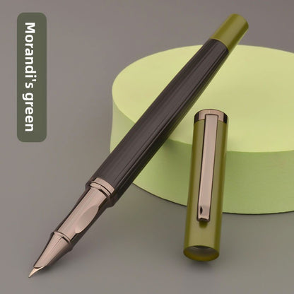 Artistic curved-nib pen