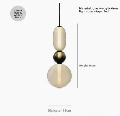 Artistic Glass LED Chandelier