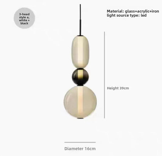 Artistic Glass LED Chandelier