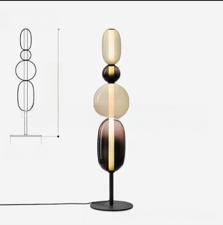 Artistic Glass LED Chandelier