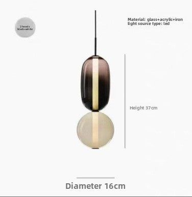 Artistic Glass LED Chandelier