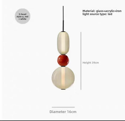 Artistic Glass LED Chandelier