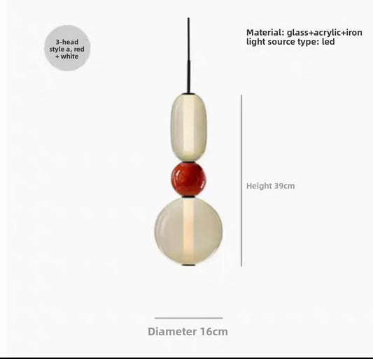 Artistic Glass LED Chandelier