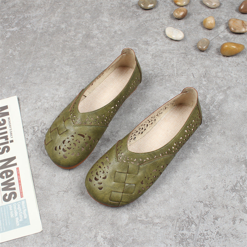 Artistic Hollow Flat Sandals for Women