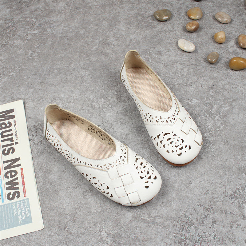 Artistic Hollow Flat Sandals for Women