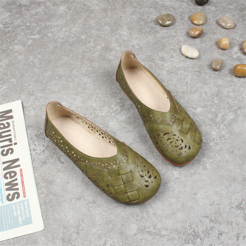 Artistic Hollow Flat Sandals for Women