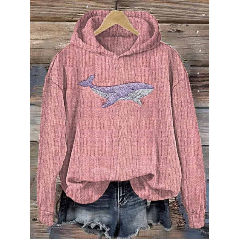 Artistic Print Loose Hoodie