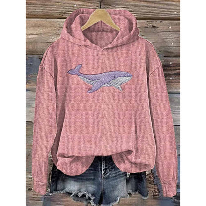 Artistic Print Loose Hoodie