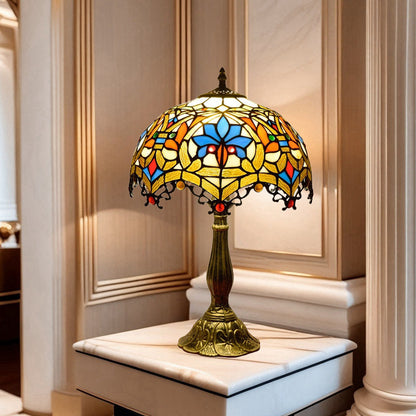 Artistic Stained Glass Tiffany Table Lamp for Bedroom Decor