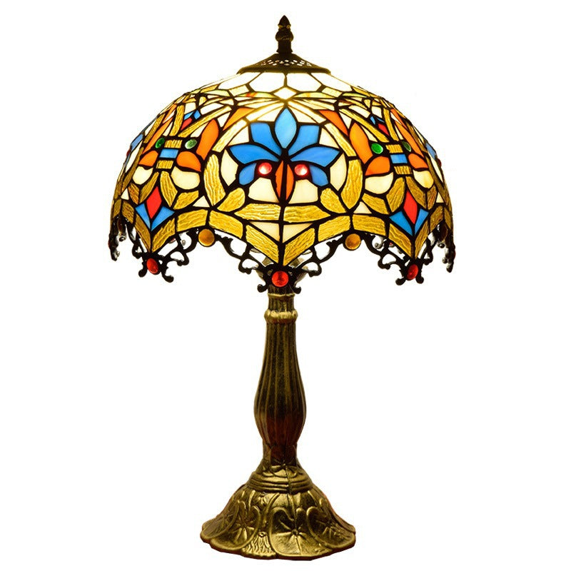 Artistic Stained Glass Tiffany Table Lamp for Bedroom Decor