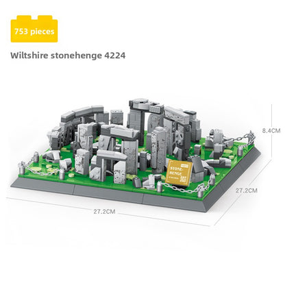 Assembled model building block set