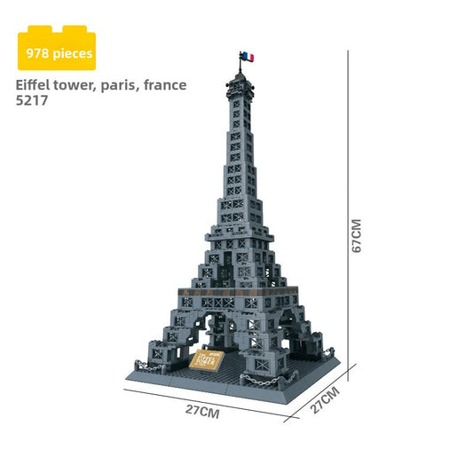Assembled model building block set