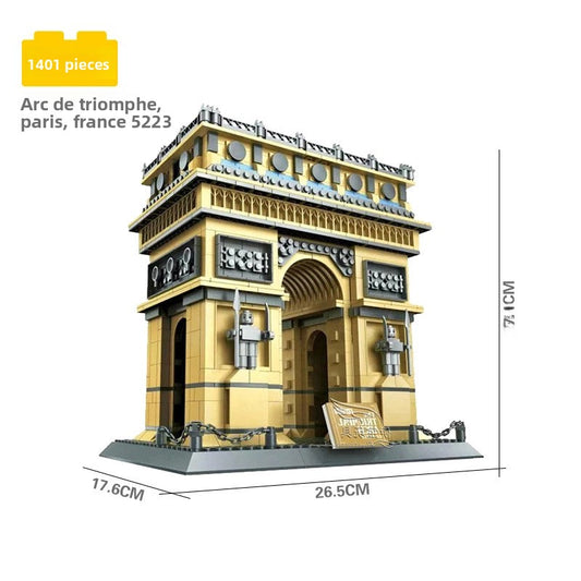 Assembled model building block set