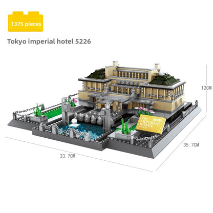 Assembled model building block set