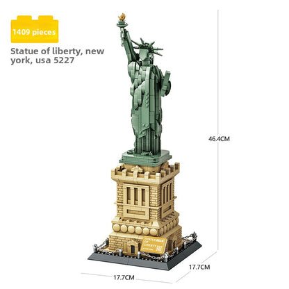Assembled model building block set