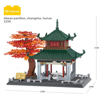 Assembled model building block set