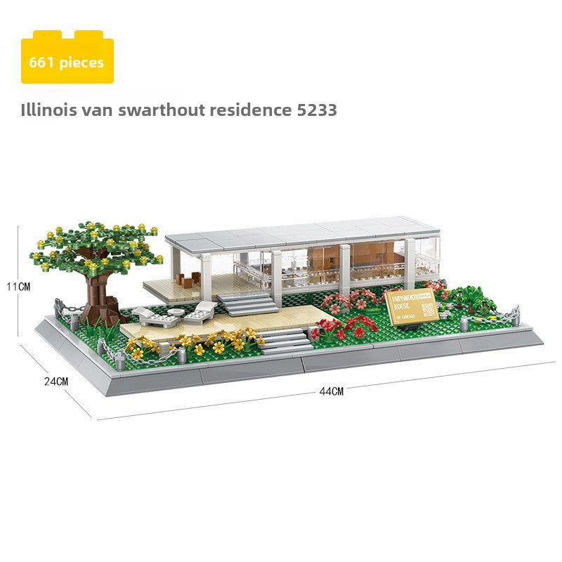 Assembled model building block set