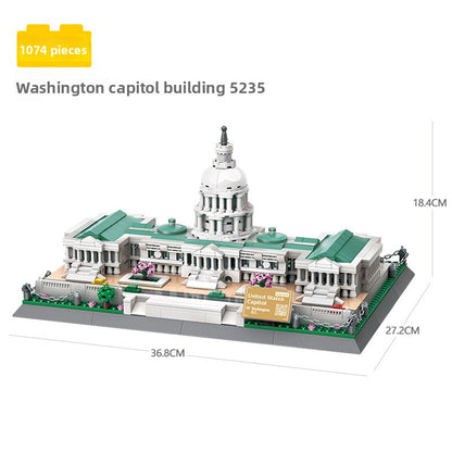 Assembled model building block set