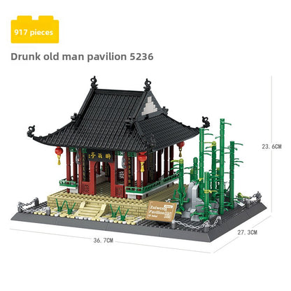 Assembled model building block set