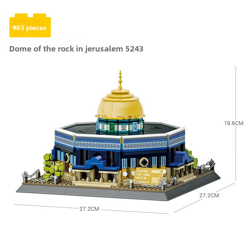 Assembled model building block set