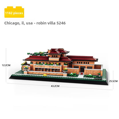 Assembled model building block set