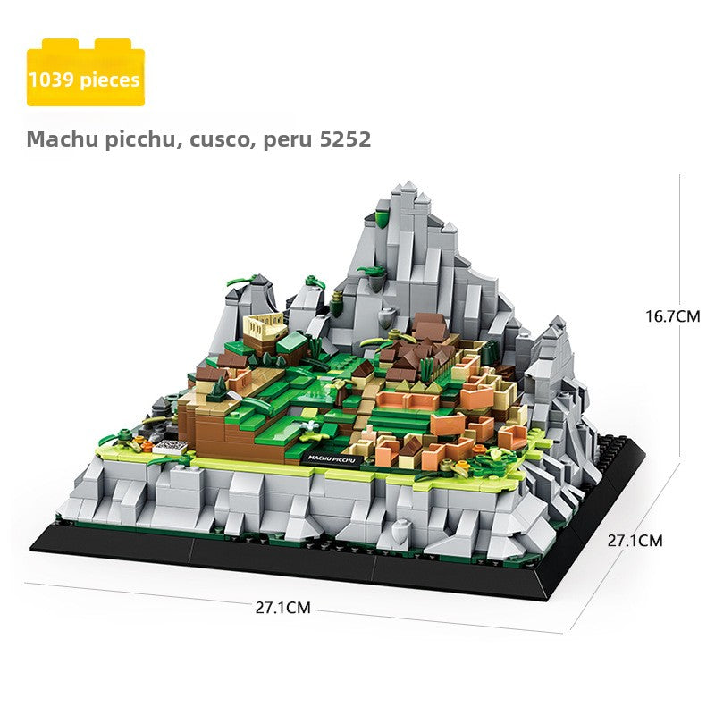 Assembled model building block set