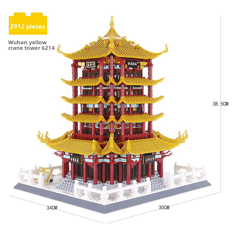 Assembled model building block set