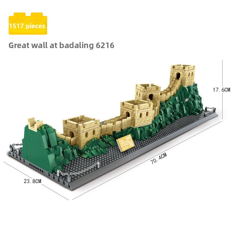 Assembled model building block set