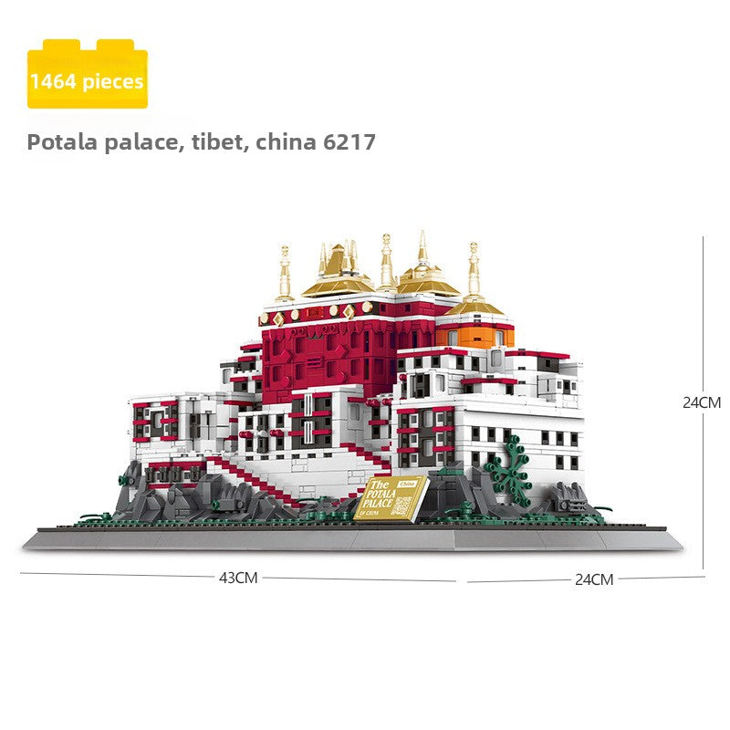 Assembled model building block set