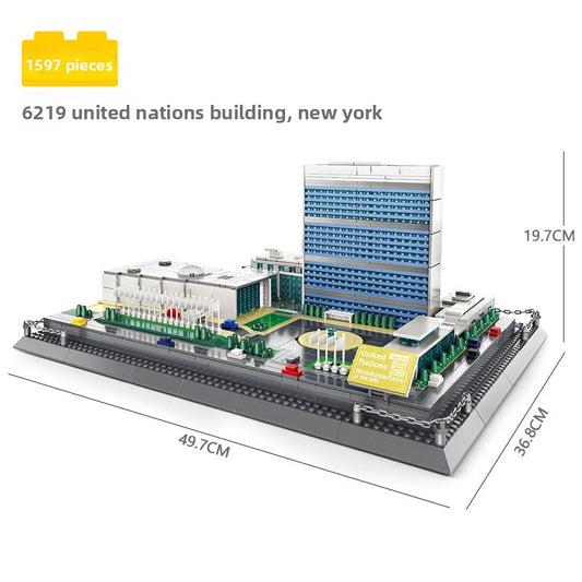 Assembled model building block set