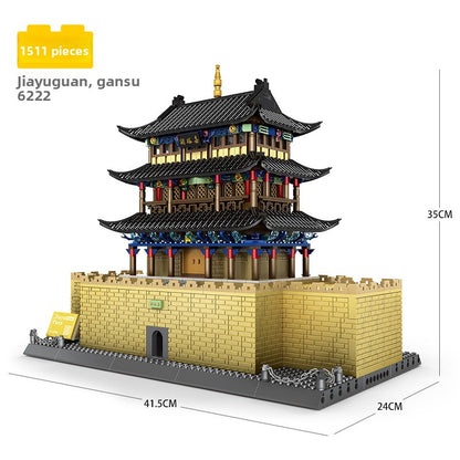 Assembled model building block set