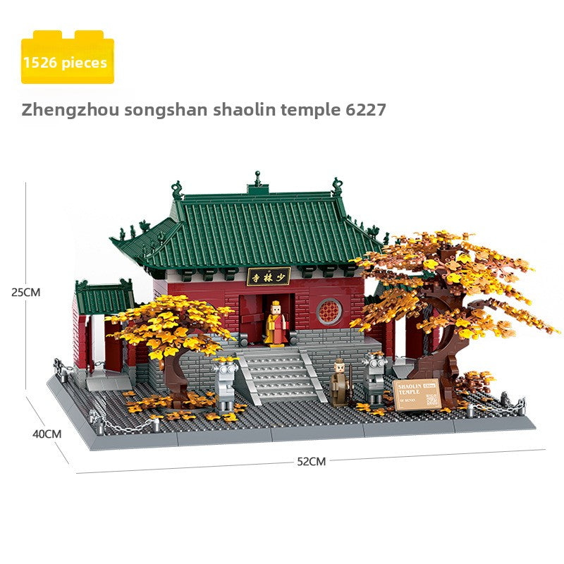 Assembled model building block set