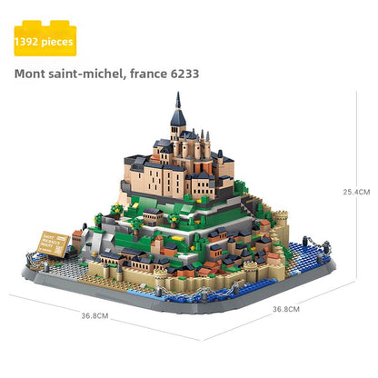 Assembled model building block set