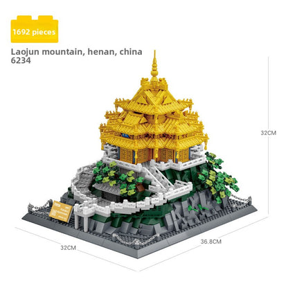 Assembled model building block set