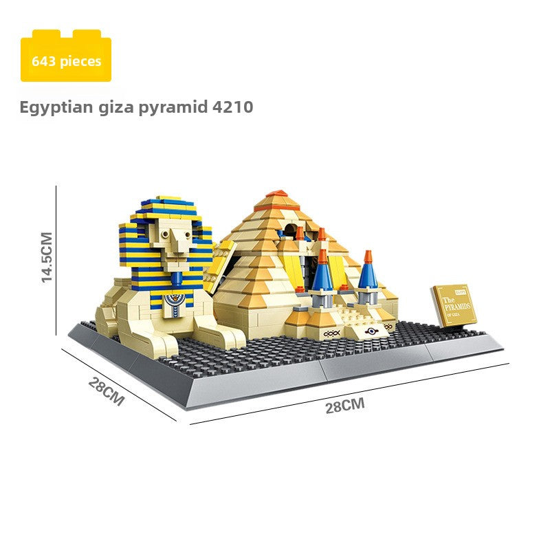 Assembled model building block set