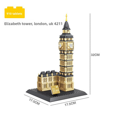 Assembled model building block set