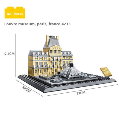 Assembled model building block set