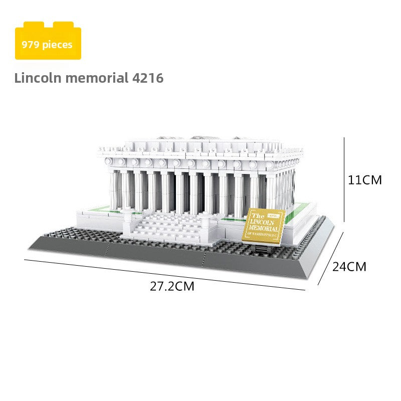 Assembled model building block set