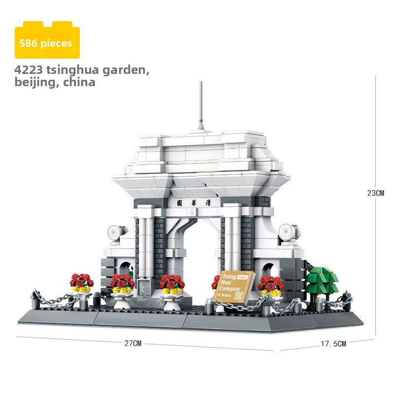Assembled model building block set
