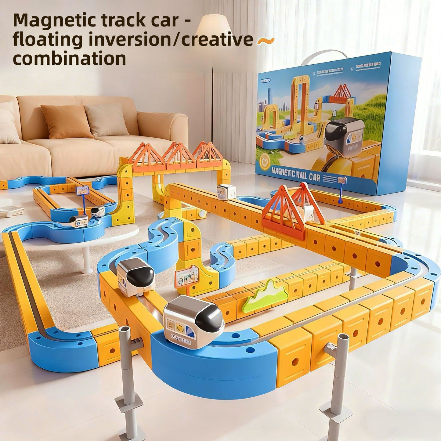 Assembled toy building blocks