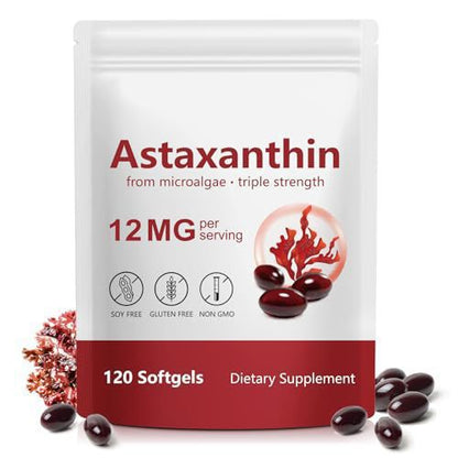 Astaxanthin Antioxidant Dietary Supplement