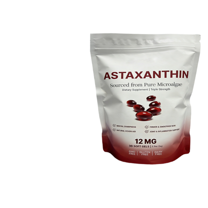 Astaxanthin Vitamin E Softgel Capsules Dietary Supplement