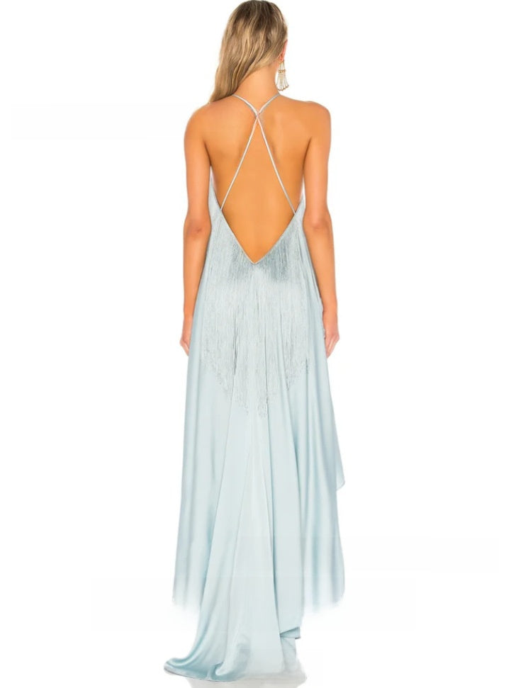 Asymmetrical Hem Sleeveless Dress