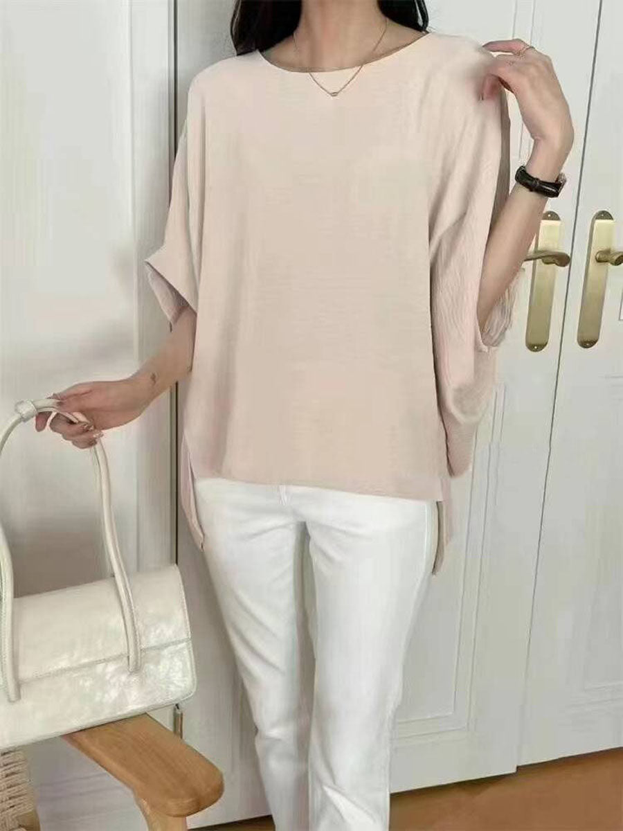 Asymmetrical Hem Women's Shirt