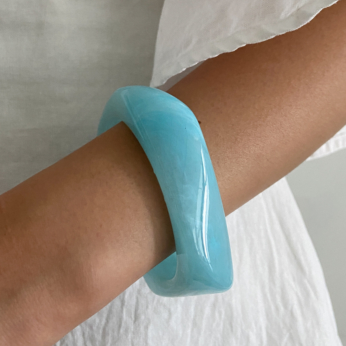 Asymmetrical Resin Bracelet