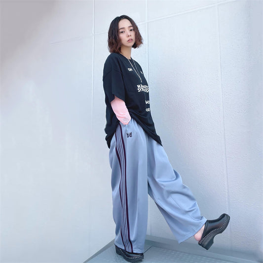 Athletic wide-leg pants