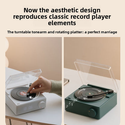 Atomic vinyl alarm clock Bluetooth speaker