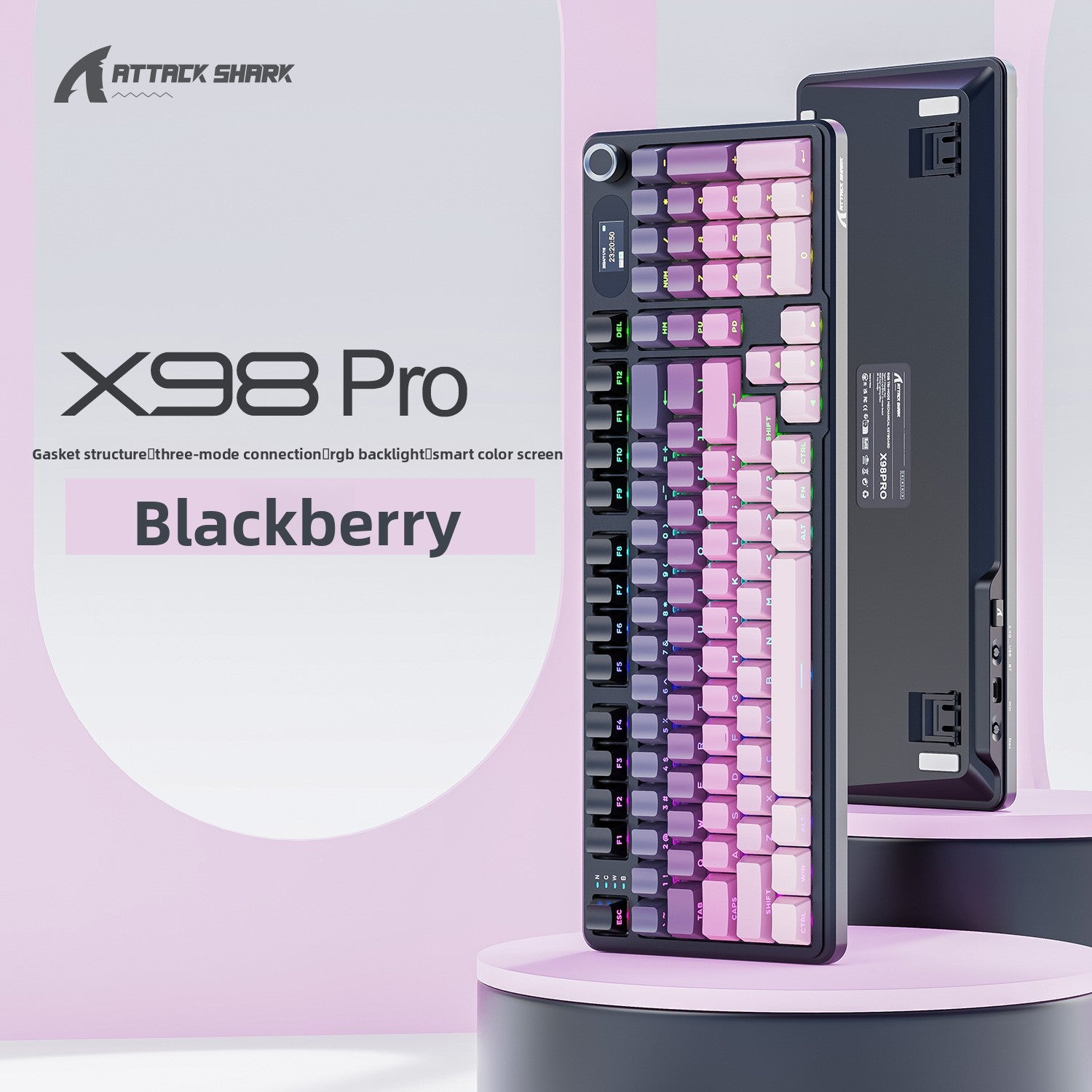 Attack Shark X98Pro Triple Mode RGB Wireless Mechanical Keyboard