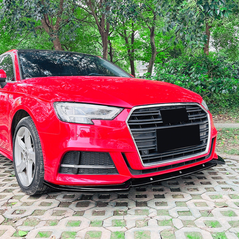 Audi A3 S3 Front Lip Spoiler ABS Carbon Style